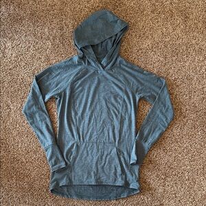 Women’s Reebok Blue Hooded Long Sleeve Top size Small